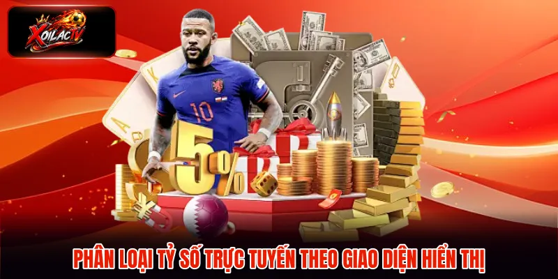 Phân loại tỷ số trực tuyến theo giao diện hiển thị