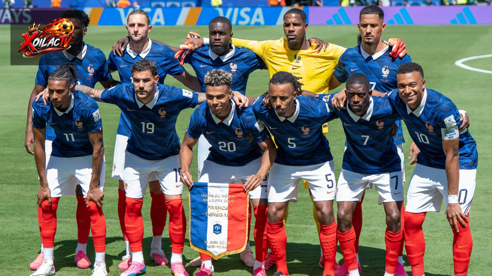 Đội tuyển Pháp chụp ảnh trước trận đấu tại World Cup 2026