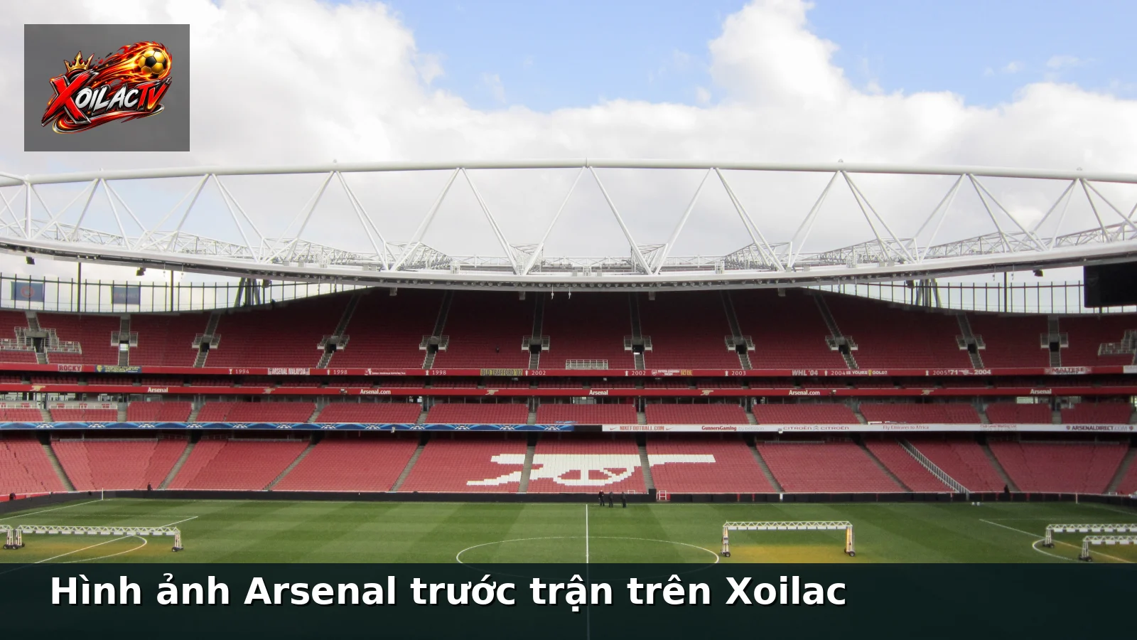 Hình ảnh Arsenal trước trận trên Xoilac