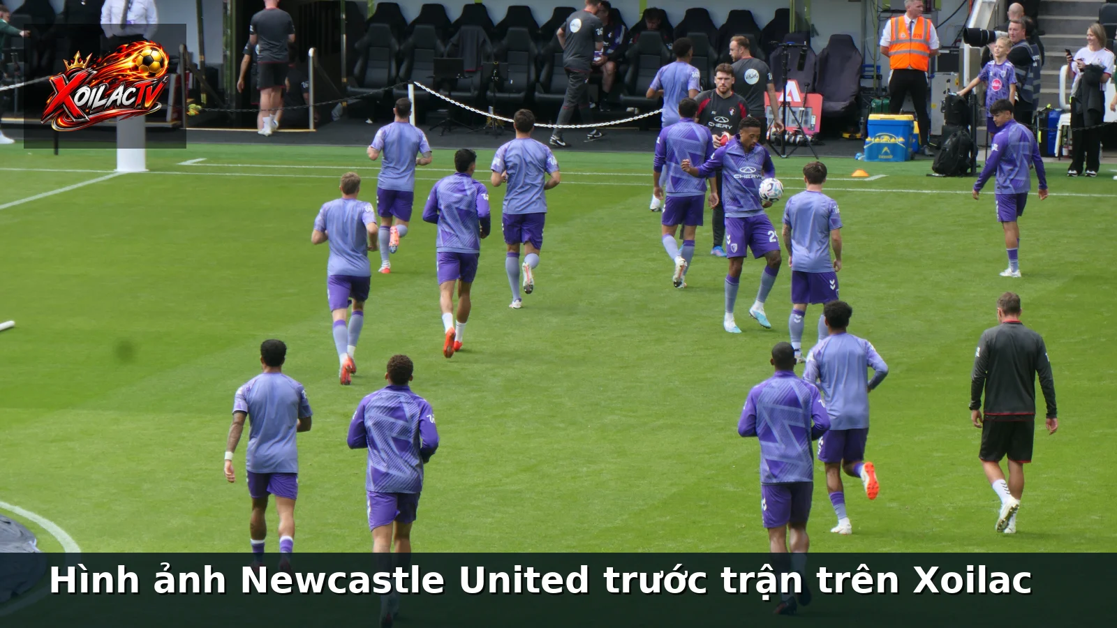 Hình ảnh Newcastle United trước trận trên Xoilac