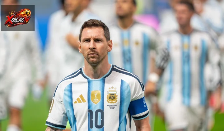 Lionel Messi thi đấu trong màu áo đội tuyển Argentina tại World Cup 2026