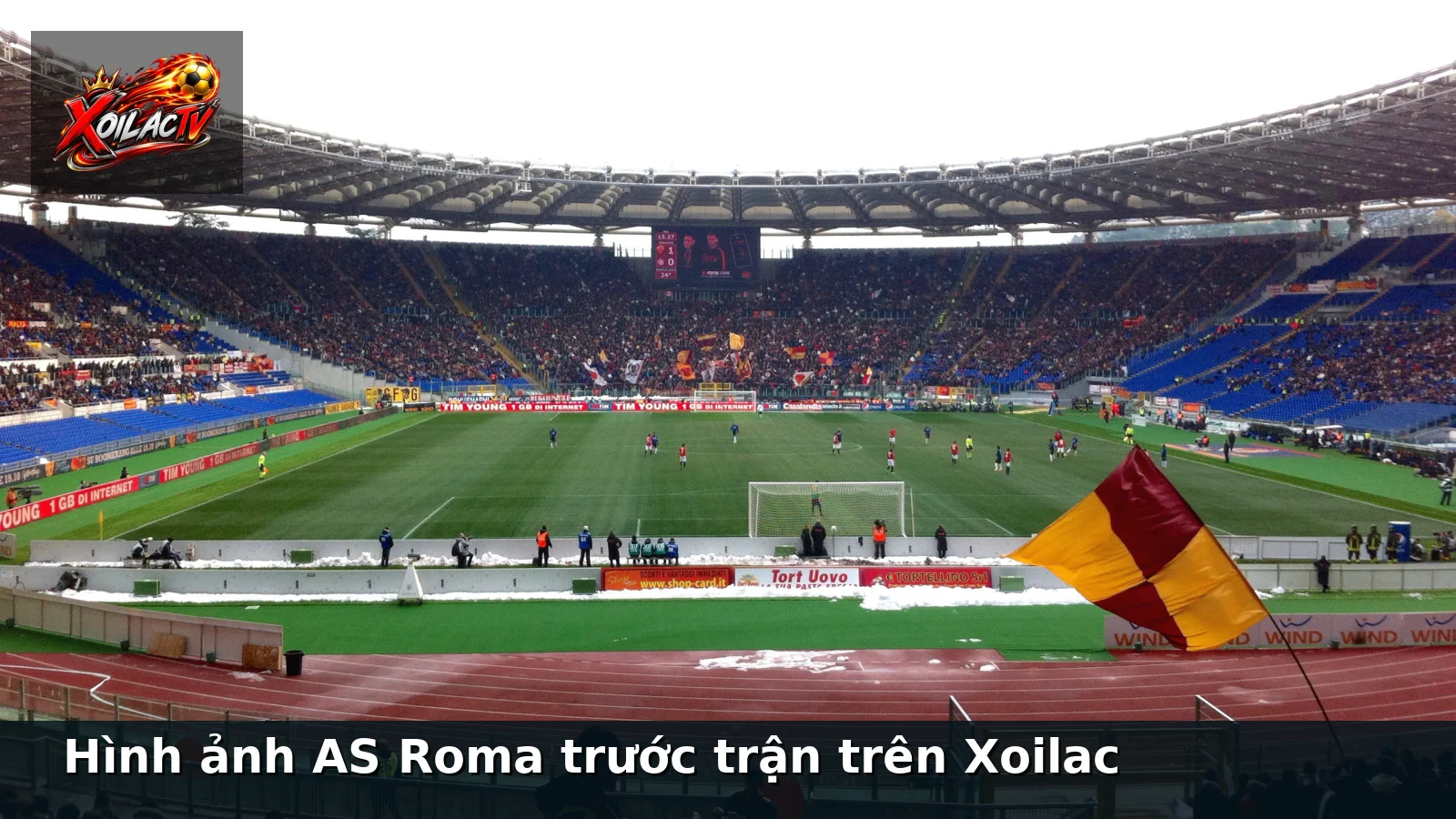 Hình ảnh AS Roma trước trận trên Xoilac